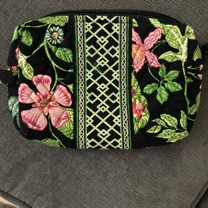 Vera Bradley Black and Green Floral Mini Bag